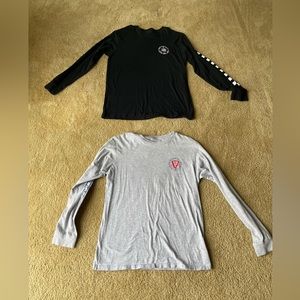 Two Vans long sleeve T-shirts